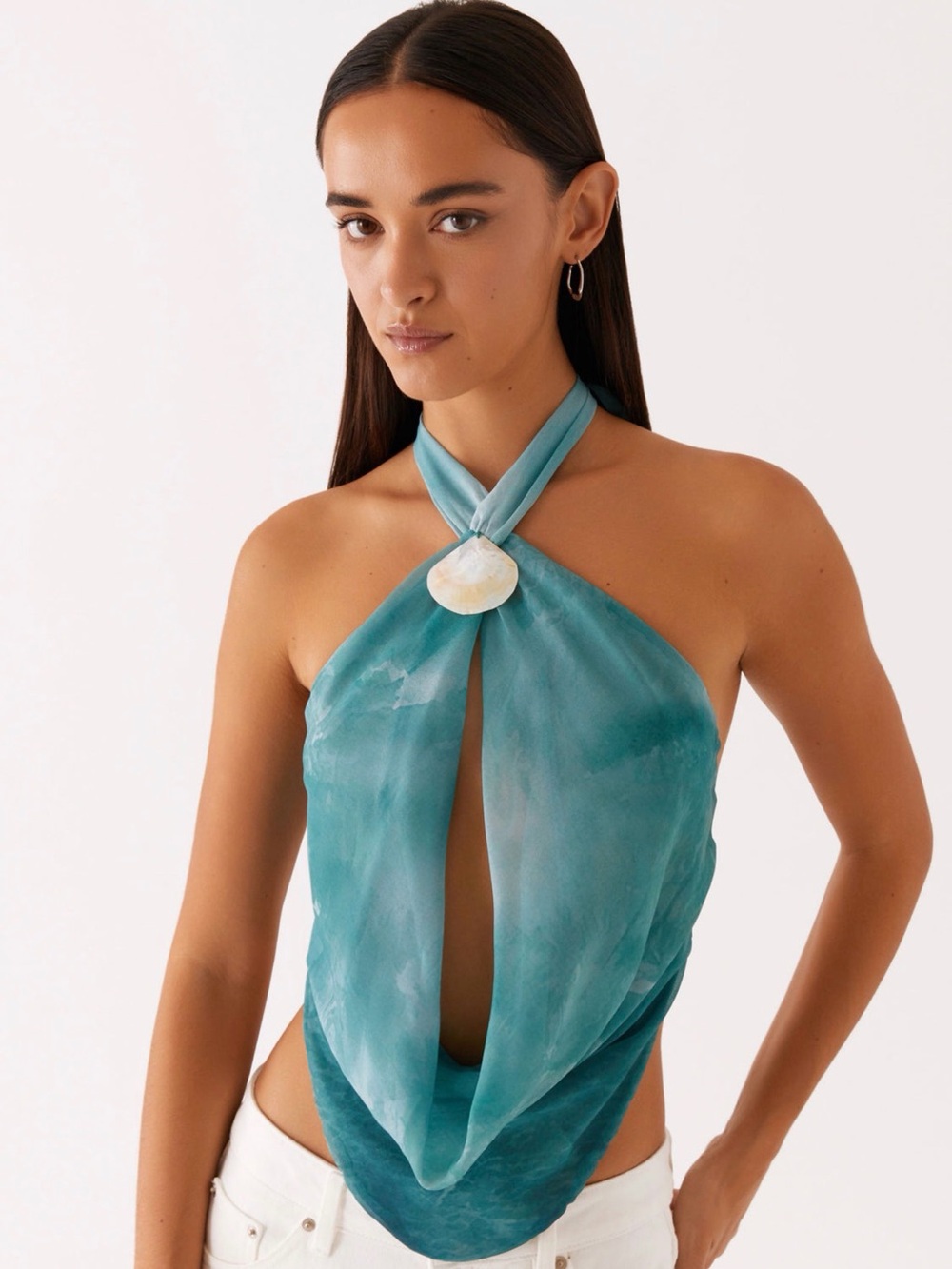 Peppermayo Teal-Green Lightweight Top